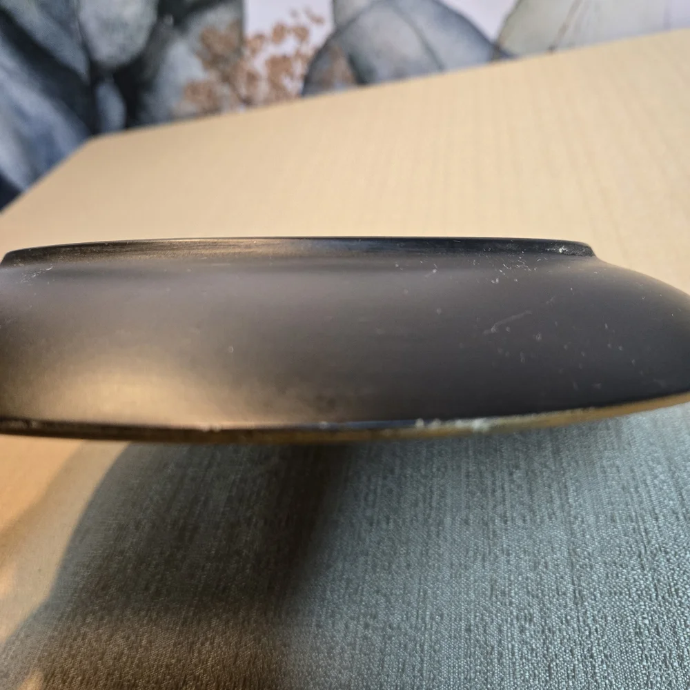 Decorative Plate in Black/Bronze w/ Poppy Design - Picture 7 of 9